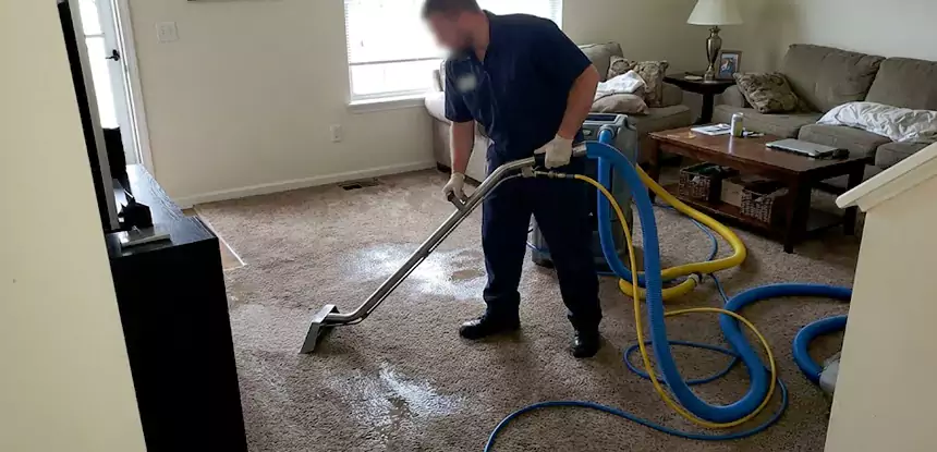 Flooded Basement Carpet Cleanup New Century 